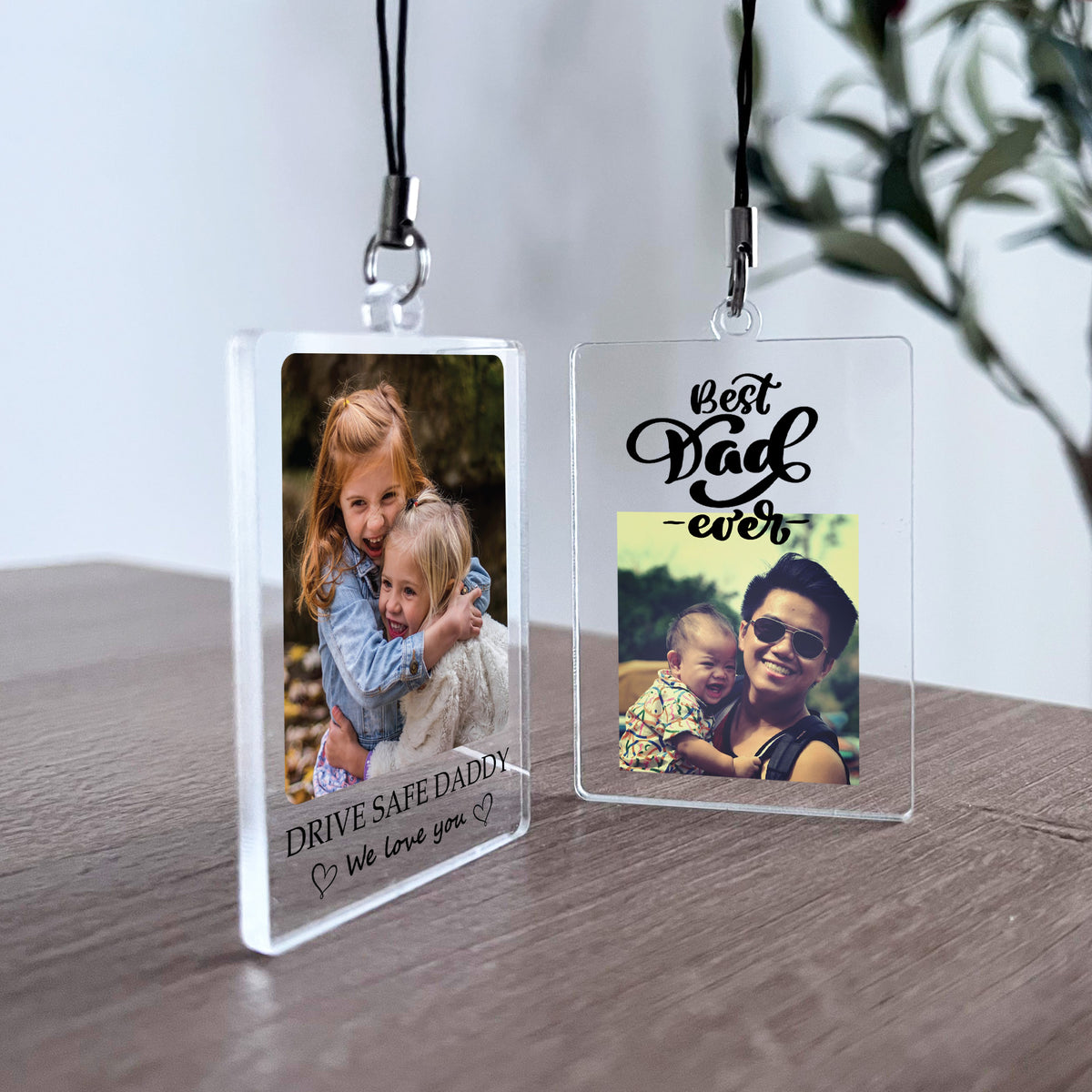 PERSONALISED DAD KEYRING Best Dad Ever Gift For Fathers Day