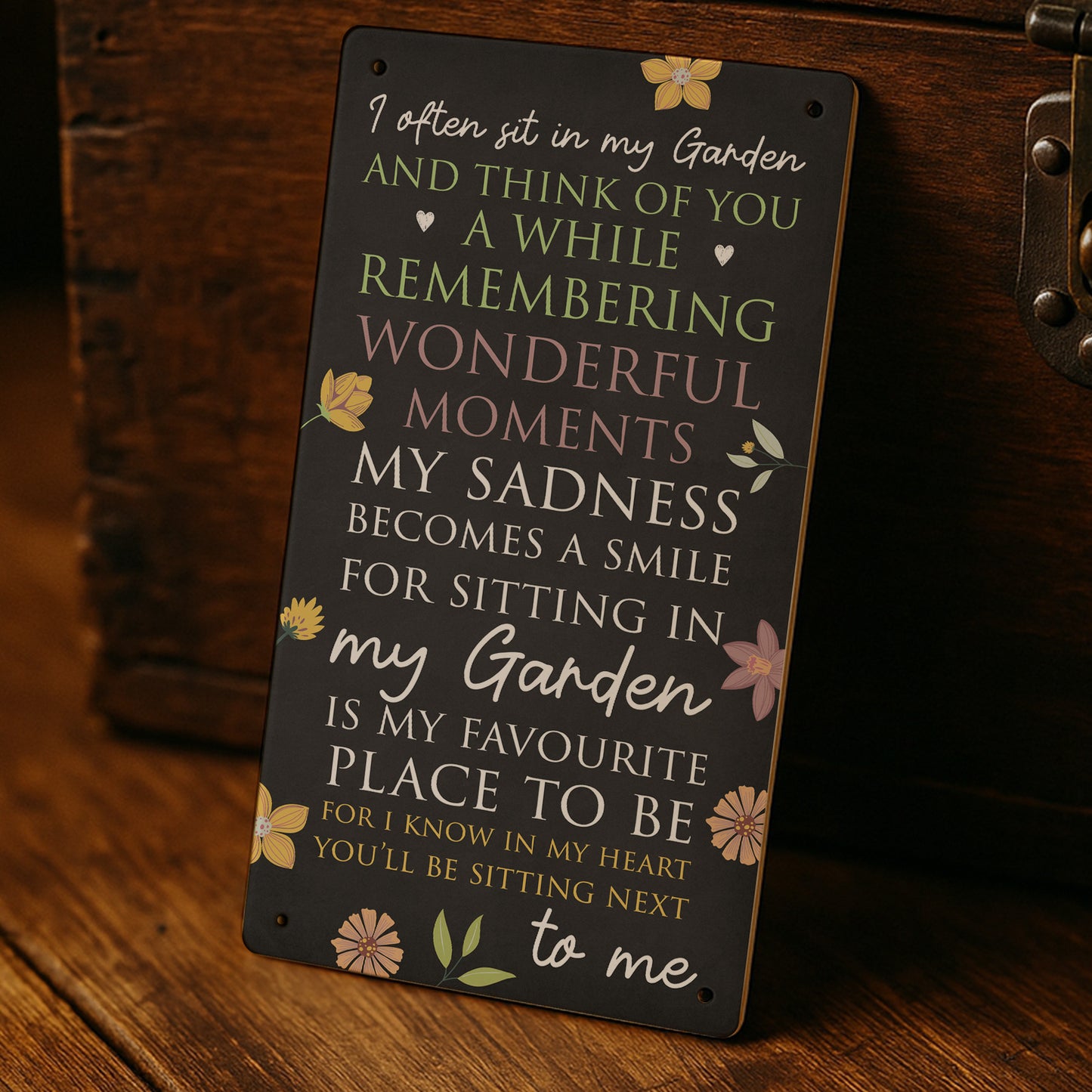 Garden Memorial Plaque For Summer House Garden Shed Sign