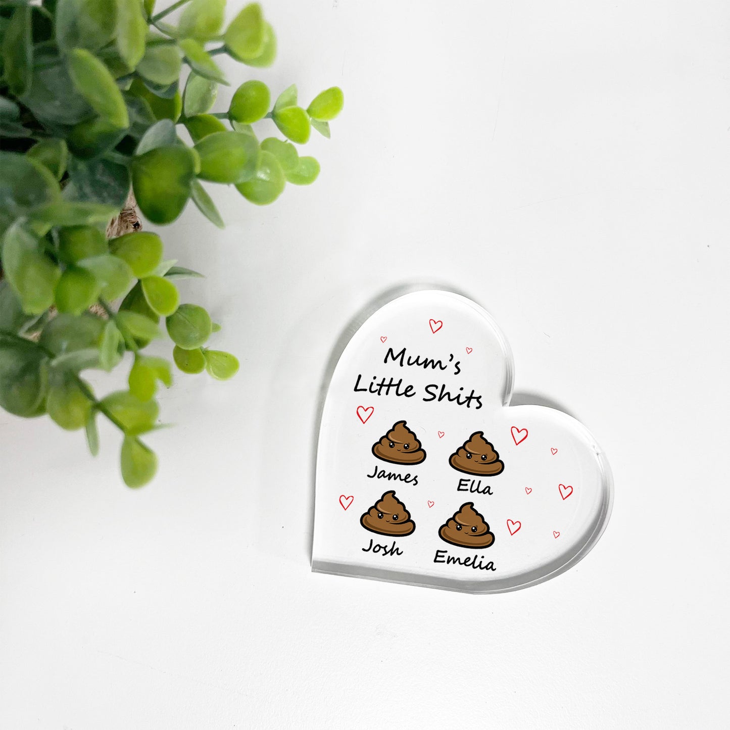 Mum Gift Personalised Birthday Gift For Mum Acrylic Heart Funny