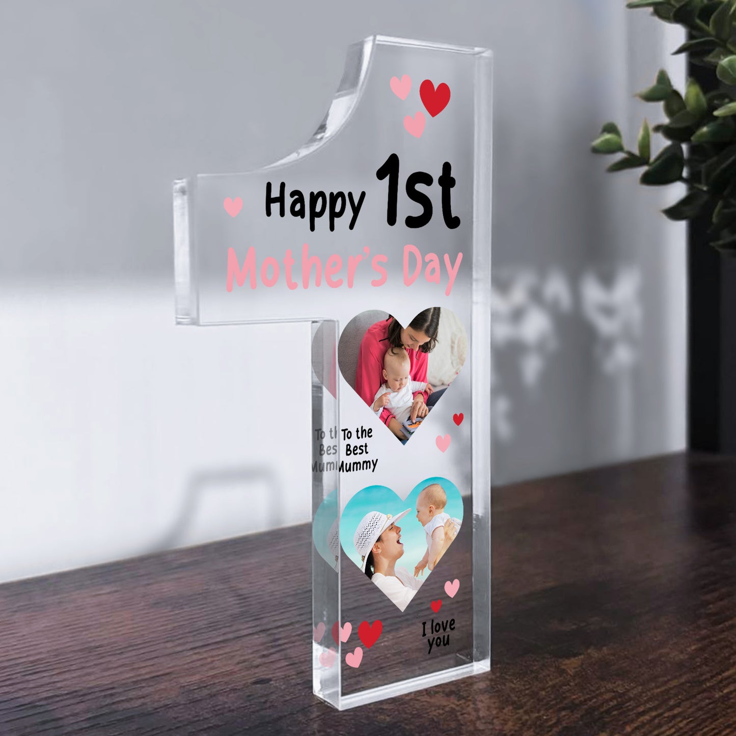 Personalised Happy 1st Mothers Day Gift Photo Plaque New Mummy