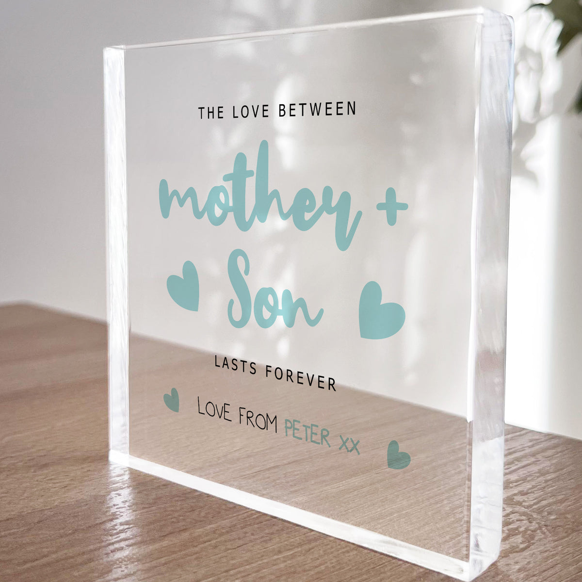 Mother And Son Plaque For Mum or Son Birthday Gifts For Mum