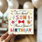 Son Birthday Card Kids Happy Birthday Card For Son Birthday Card
