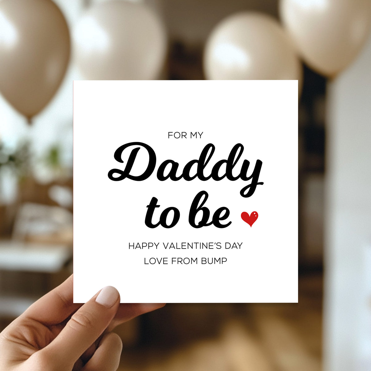 Daddy To Be Valentines Card Valentines Card From Bump
