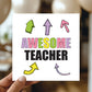 Card For Teacher AWESOME Teacher Card Teacher Appreciation Card