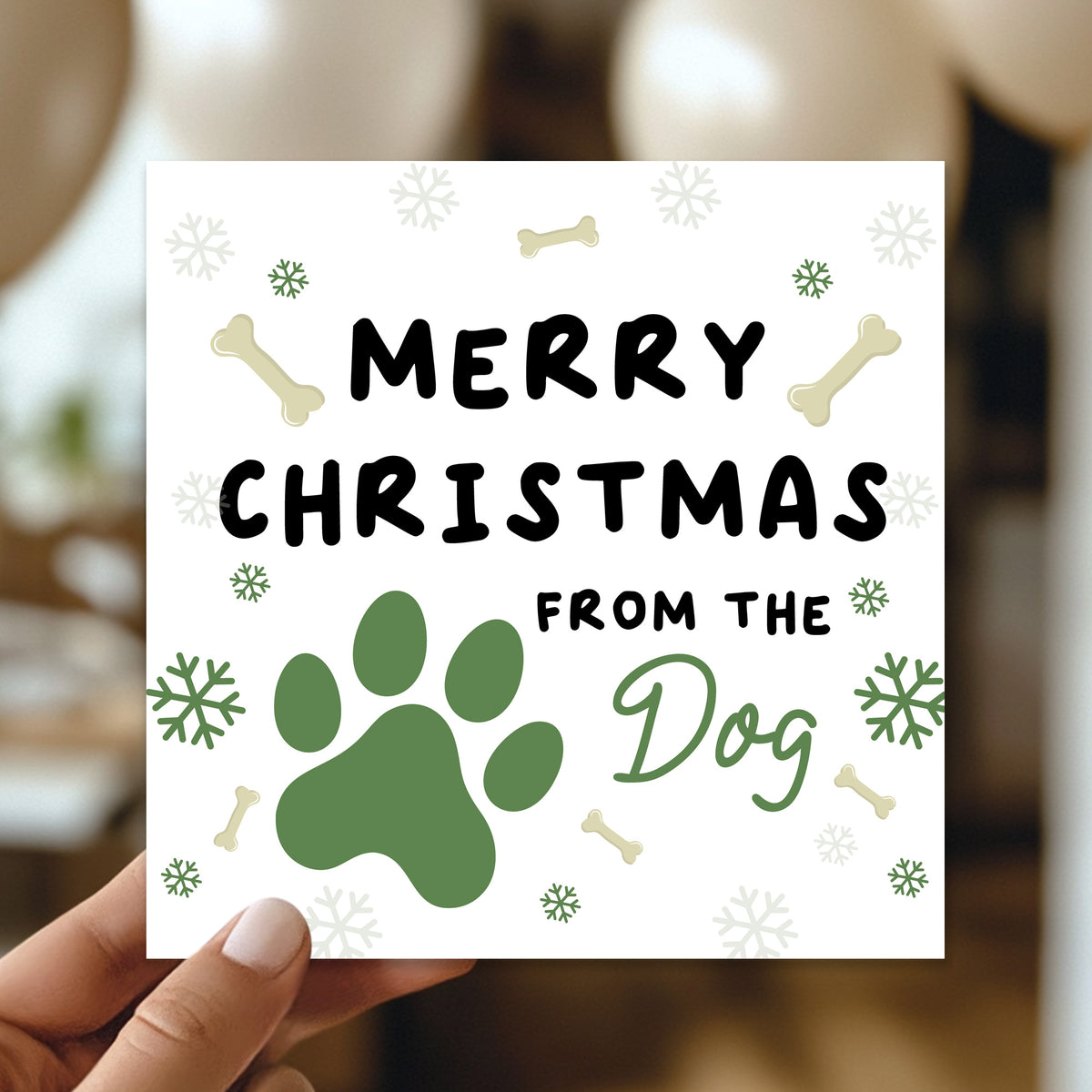 Christmas Card From Dog Merry Christmas Card For Mum Dad Son