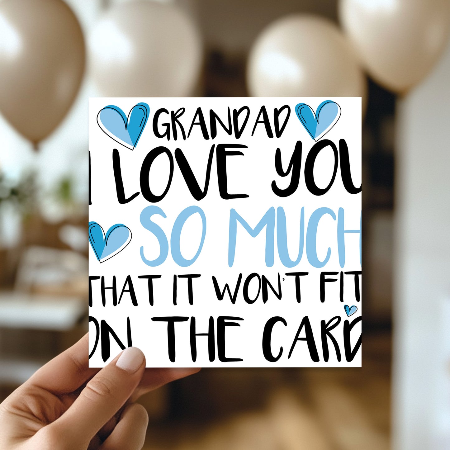 Card For Grandad Birthday With Envelope Included Fathers Day