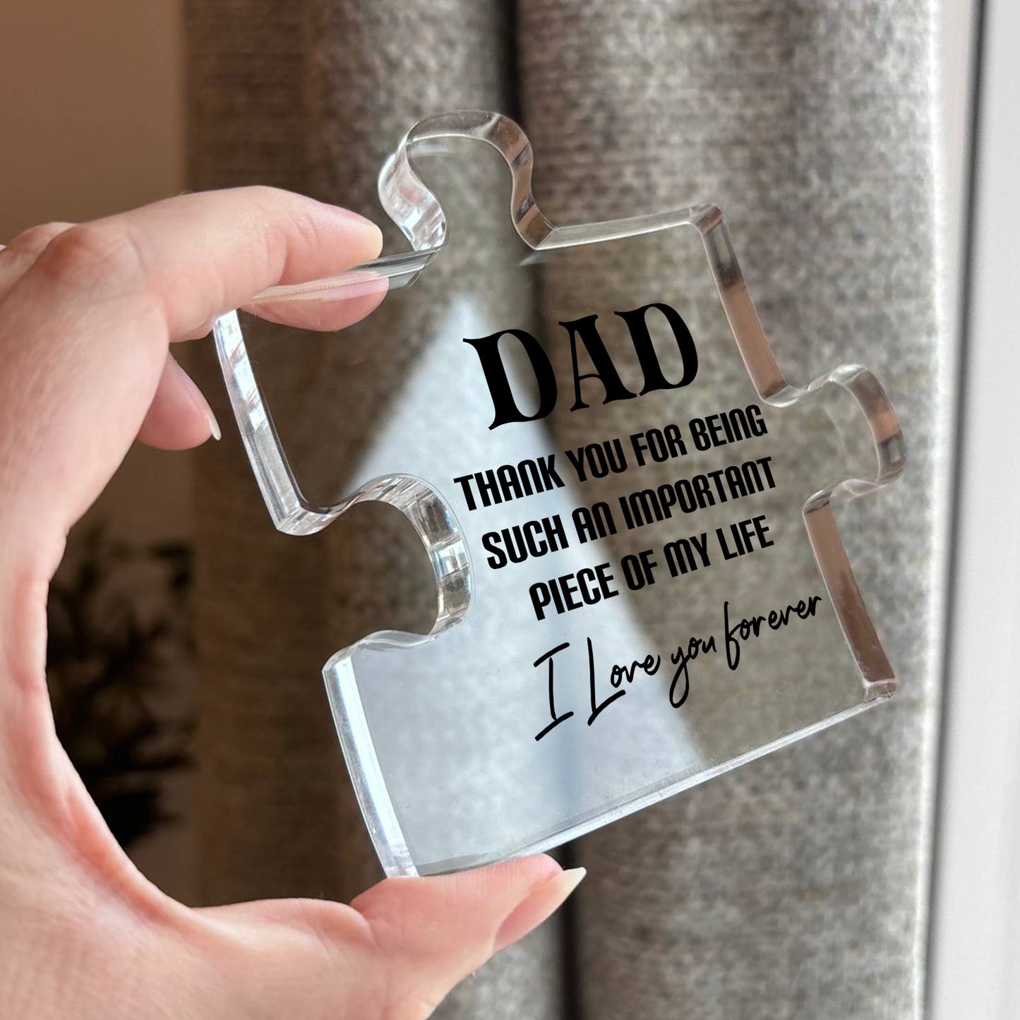 Special Dad Gift For Birthday Christmas Puzzle Piece Thank You