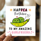 Funny Happy Birthday Card For Girlfriend With Kraft Envelope