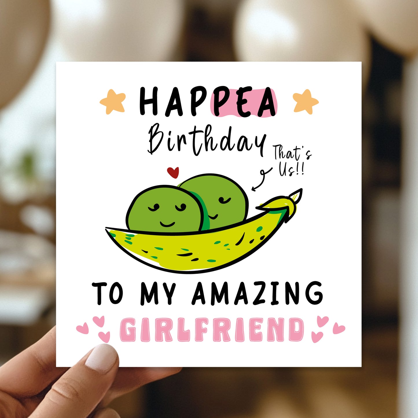 Funny Happy Birthday Card For Girlfriend With Kraft Envelope