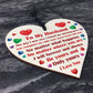 Gifts for Husband Wood Heart Romantic Gifts for Him Husband