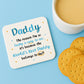 Gifts For Daddy DADDY COASTER Daddy Birthday Gift For Christmas