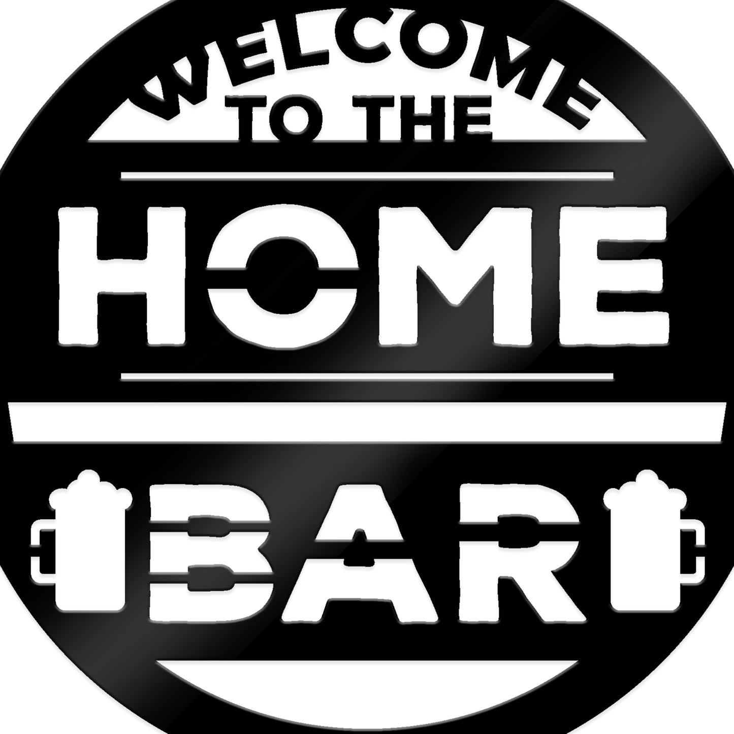 Home Bar Welcome Sign Plaque Garden Bar Man Cave 35x35cm