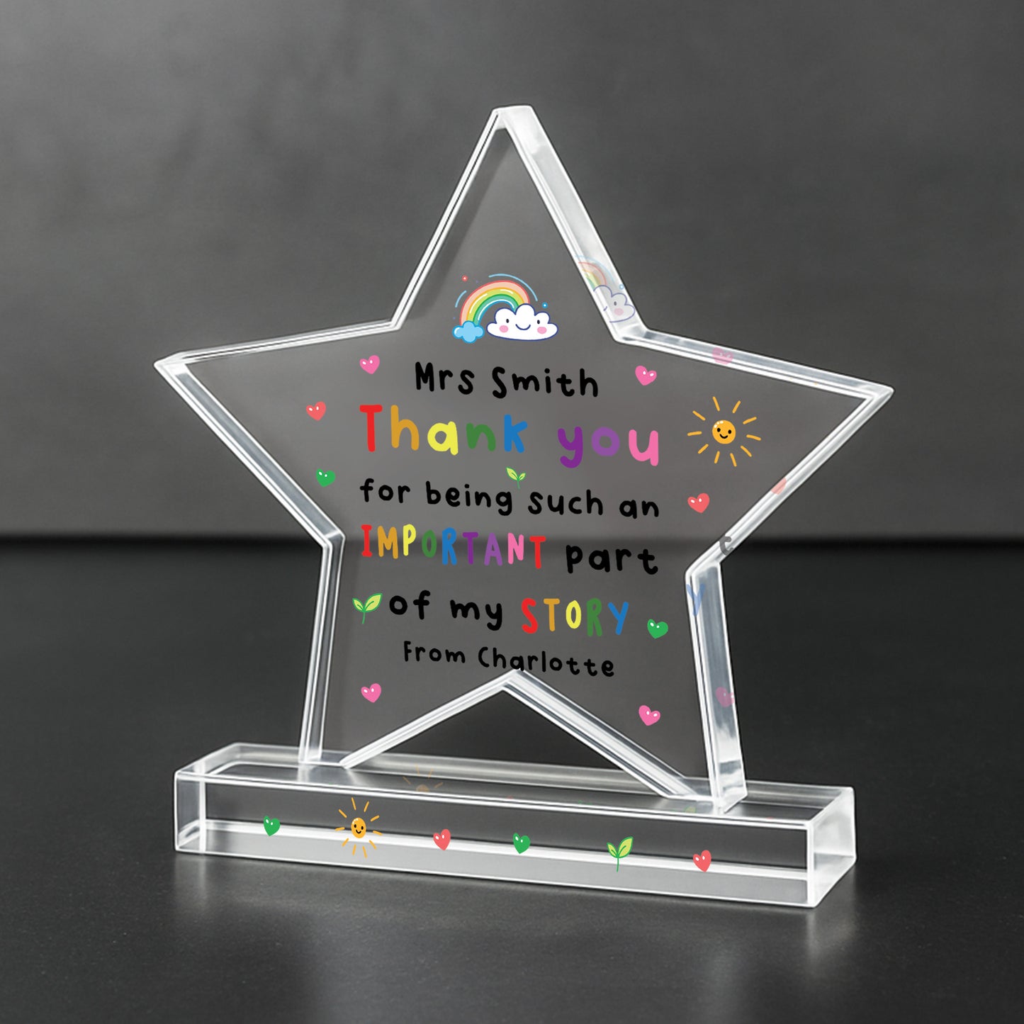 PERSONALISED Thank You Gift For Teacher Assistant Keyworker