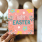 Easter Card, Pink Easter Card, Card For Easter, Easter Wishes