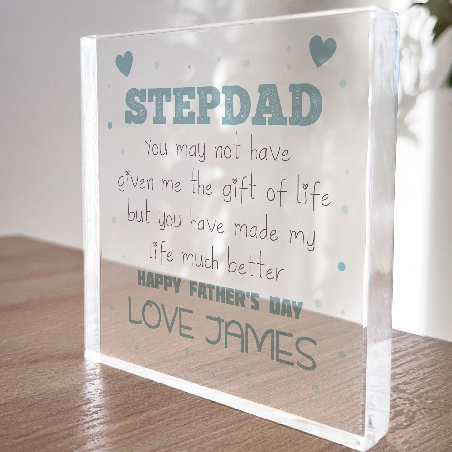 Fathers Day Gift For Step Dad Personalised Gift For Step Dad