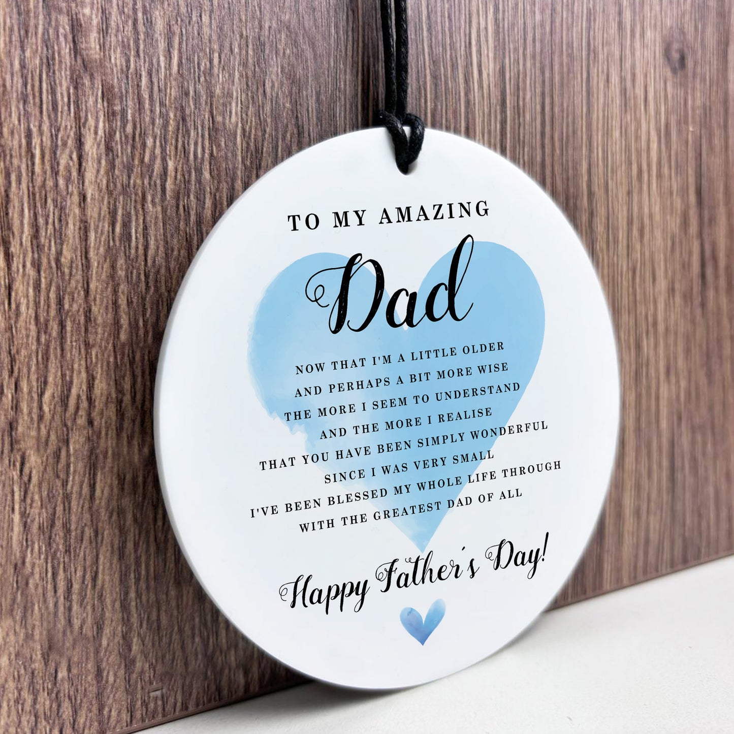 Fathers Day Amazing Dad Hanging Plaque Gift For Dad From Kids