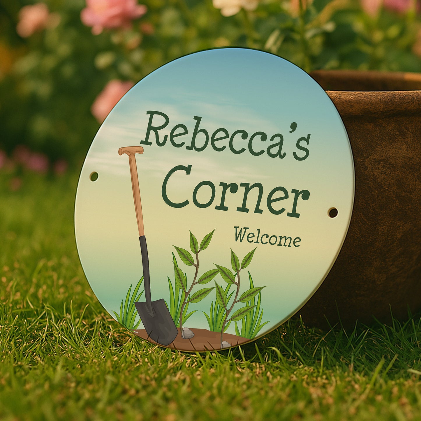 Personalised Any Name's Corner Sign Welcome Sign For Garden Shed