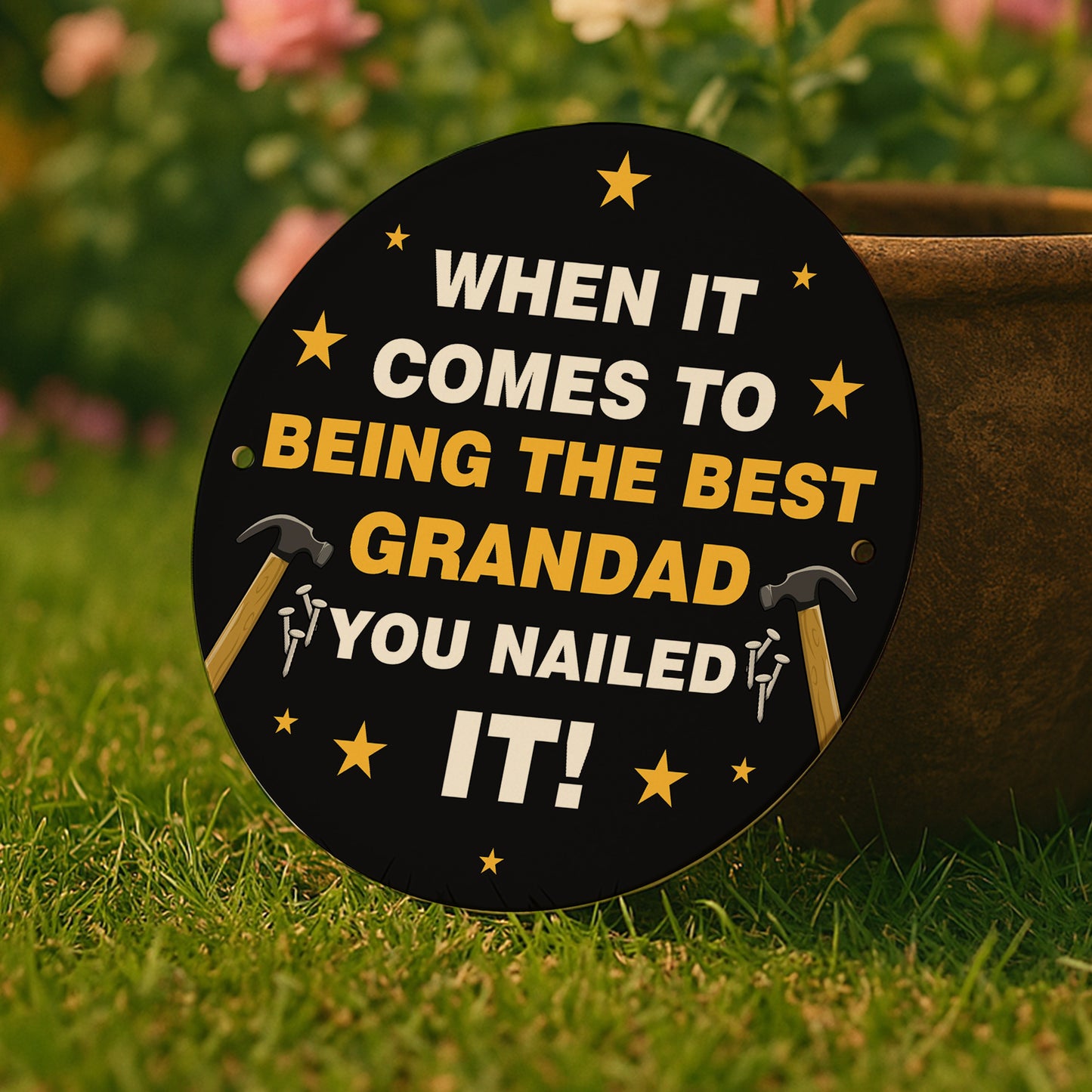 Fathers Day Gift For Grandad Nailed It Grandad Gift Man Cave