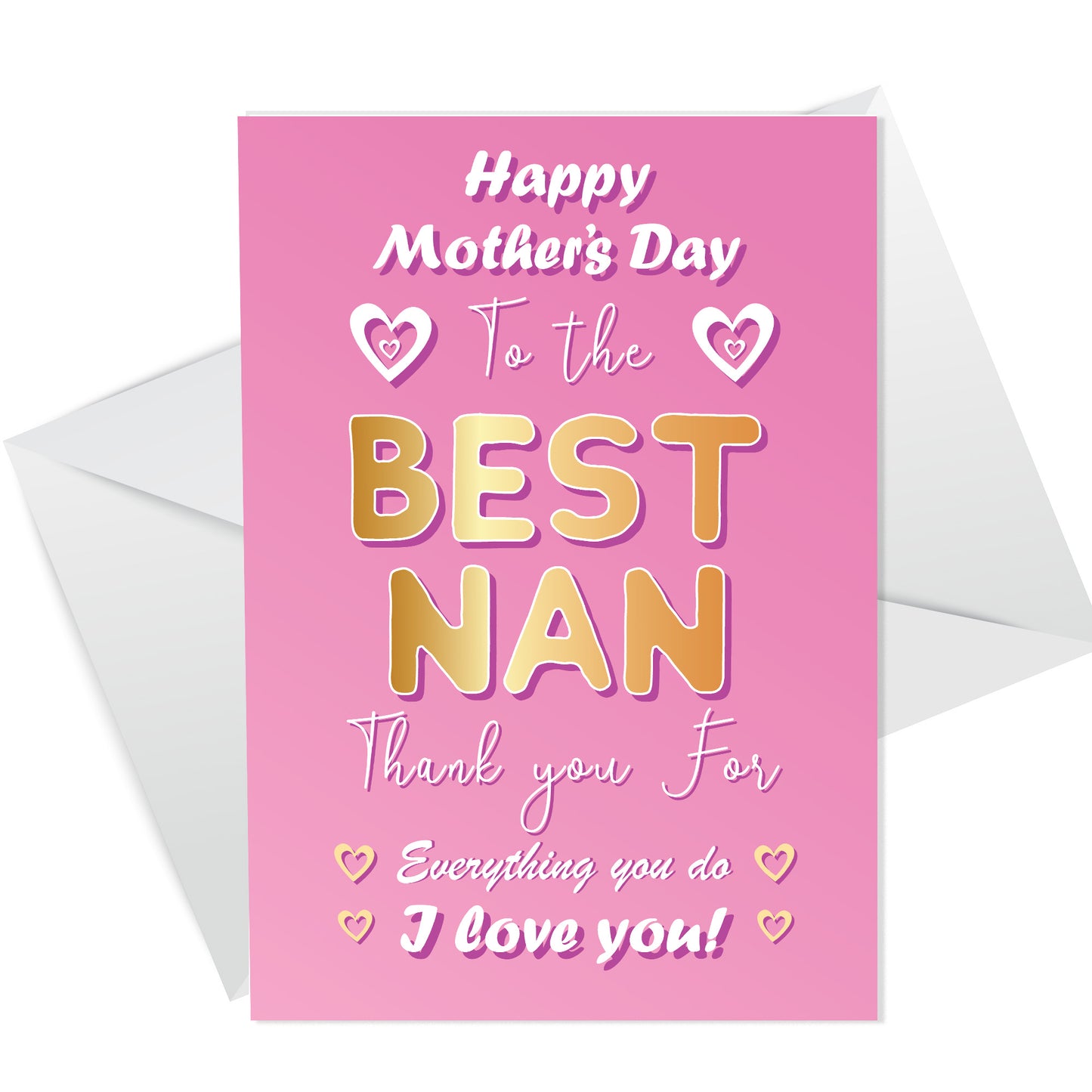 Mothers Day Card For Nan Novelty Nan Card From Grandson
