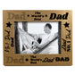 DAD PHOTO FRAME Wood Fathers Day Birthday Gifts For Dad