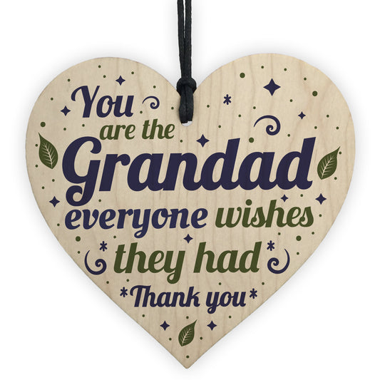 Grandad Grandma Gifts Handmade Wooden Heart Birthday Christmas