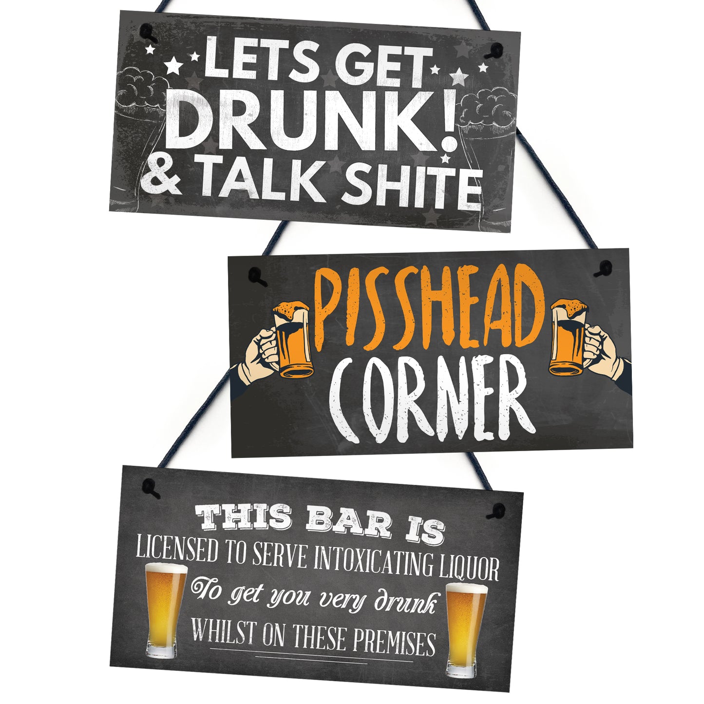 Funny Home Bar Sign BUNDLE Accessories For Home Pub Garden