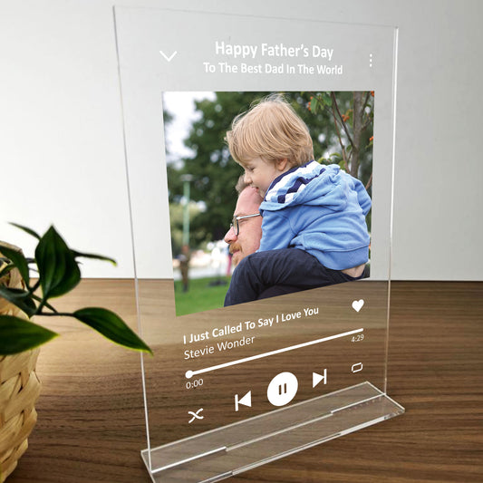 Dad Gifts Freestanding Plaque Song Fathers Day Gift Plaque Gift