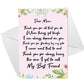 Birthday Mothers Day Card For Mum Poem From Daughter Son