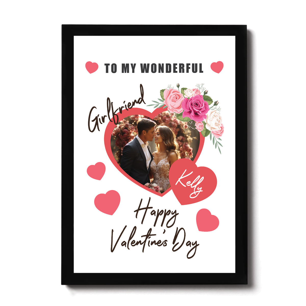 Valentines Day Gift For Girlfriend Personalised Photo Print