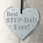 Best Step Dad Gifts Mirror Heart Gift For Dad Novelty Birthday