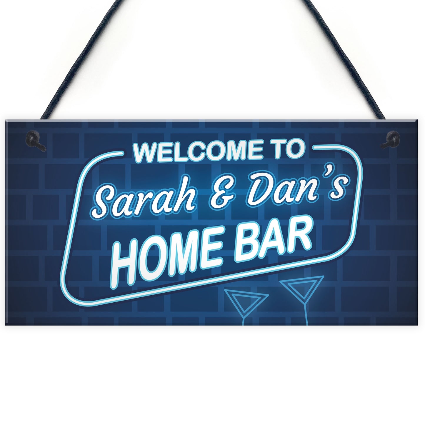 Home Bar Personalised Hanging Sign For Man Cave Home Bar