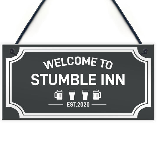 Home Bar Pub Man Cave Sign Personalised Gift For Home