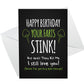 Funny Happy Birthday Card For Him Novelty Card Boyfriend Husband