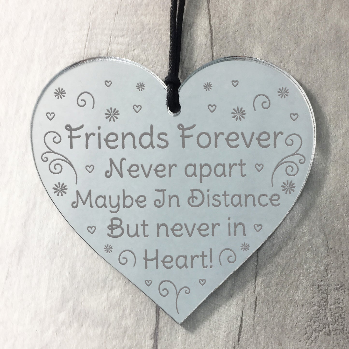 Friendship Plaque Heart Leaving Gift For Friend Birthday Xmas