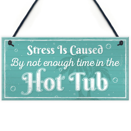 Novelty Hot Tub Welcome Plaque Garden Sign Home Door Wall Gift