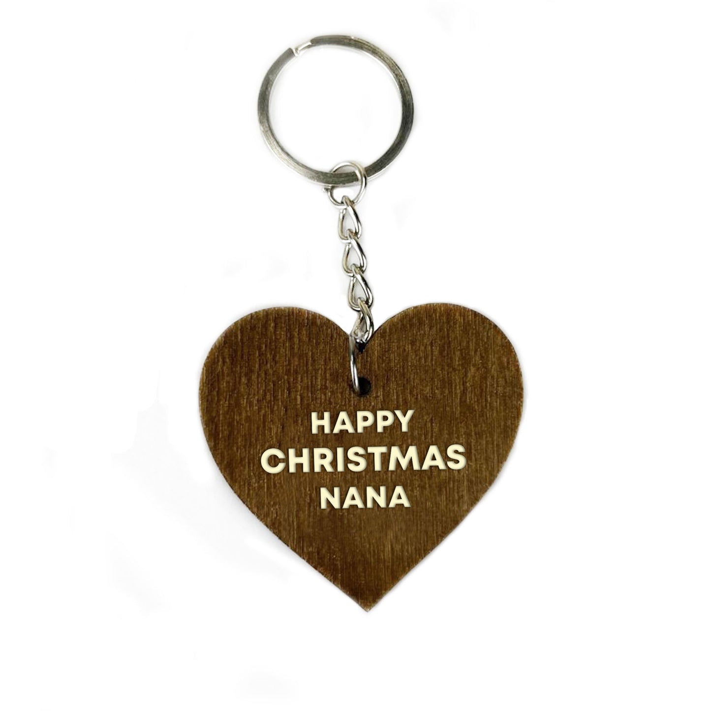 Christmas Gift For Nana Wood Keyring Novelty Nana Gift