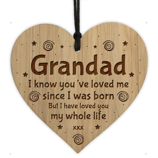 Grandad Birthday Gifts Engraved Heart Grandad Christmas Gifts