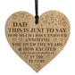 FUNNY Gift For Dad Birthday Christmas Engraved Heart Dad Gift