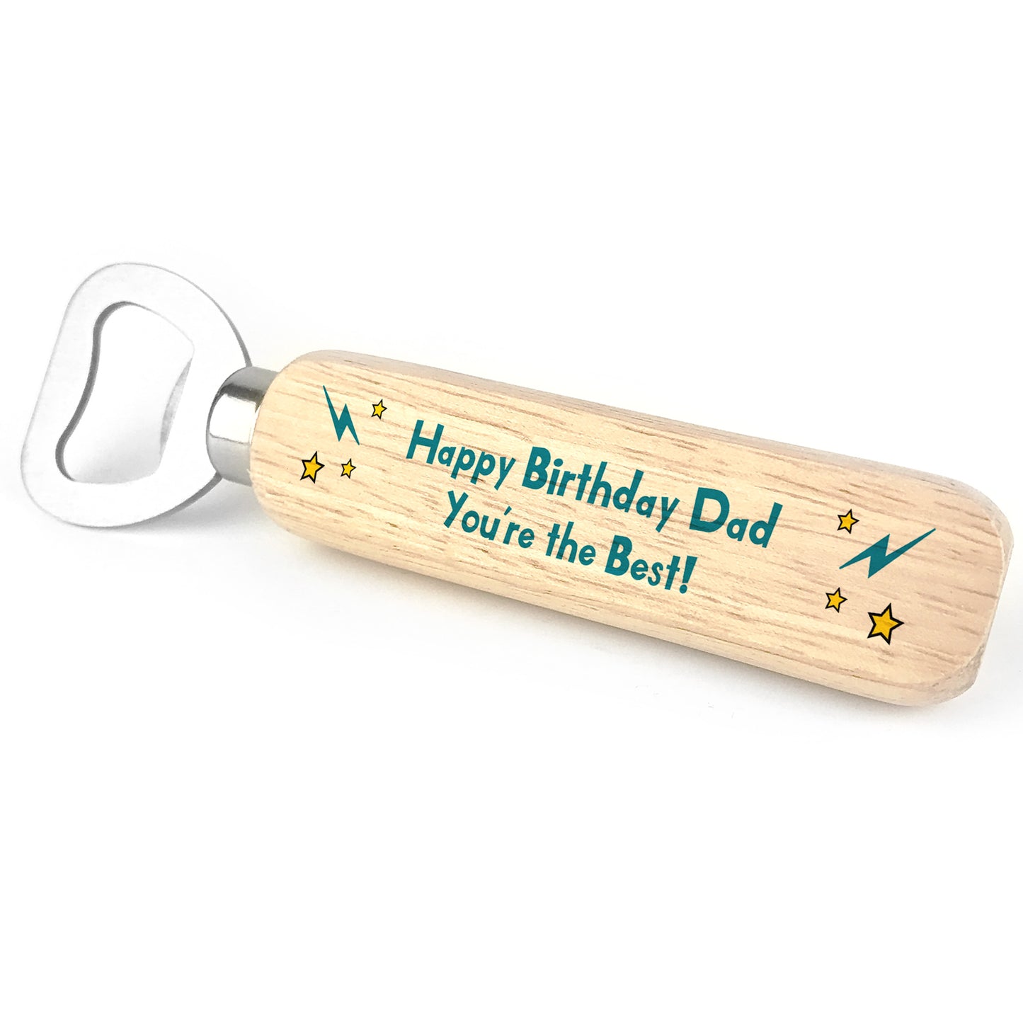 Happy Birthday Dad Wooden Bottle Opener Dad Birthday Gift