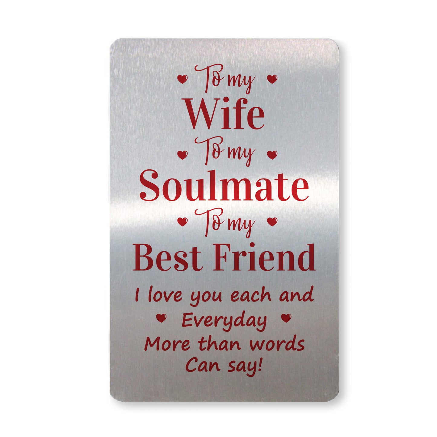 Wife Gift For Valentines Anniversary Birthday Card Soulmate Gift