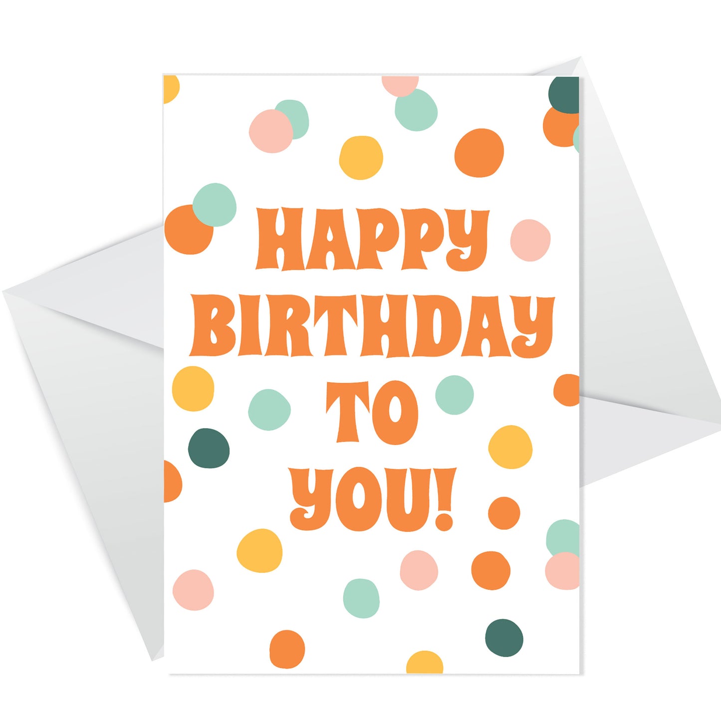 Happy Birthday Card Polka Dot Birthday Wishes Cute Funny Card