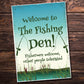 The Fishing Den Fishing Accessories Hanging Shed Garage Man Cave