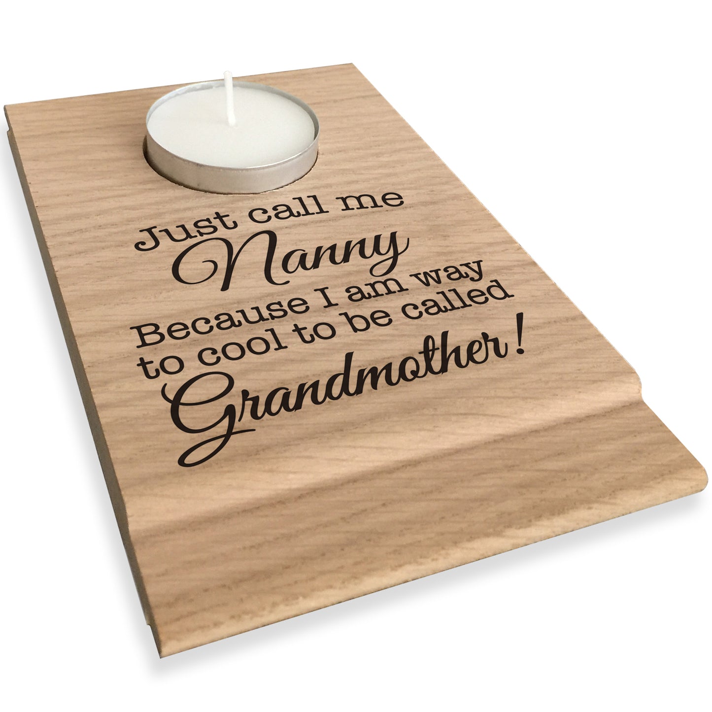 Just Call Me Nanny Candle Gift Set Tea Light Holder