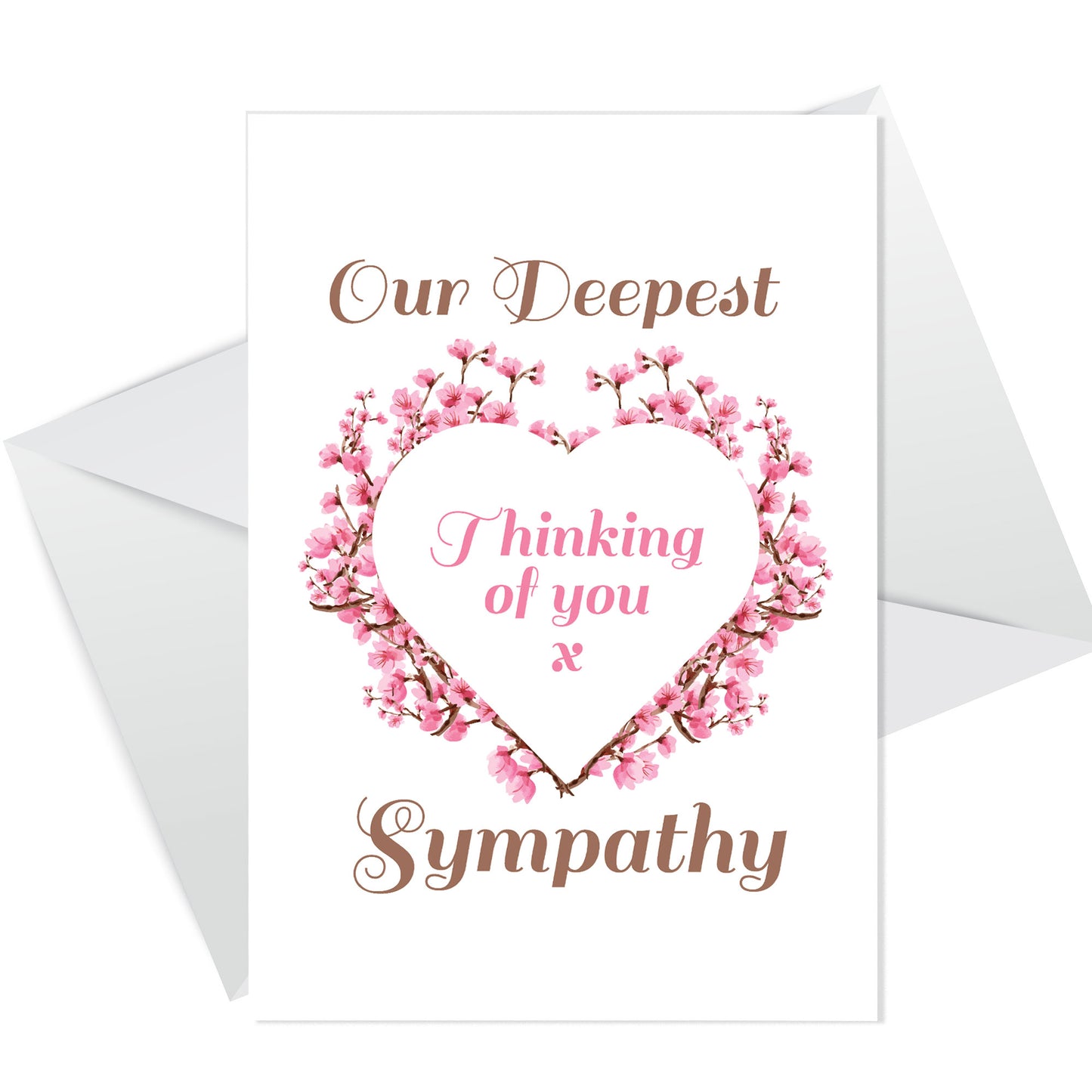 Thinking Of You Condolences Sympathies Bereavement Card