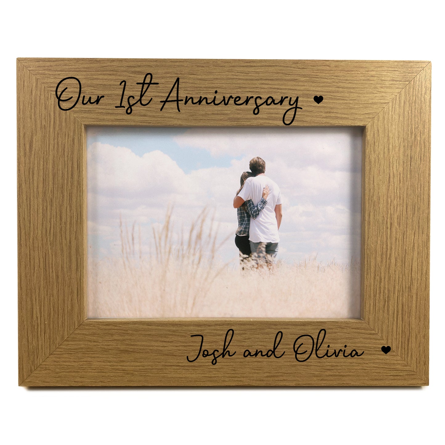 Personalised 1st 2nd 3rd 5th 10th 20th Anniversary Gift Frame