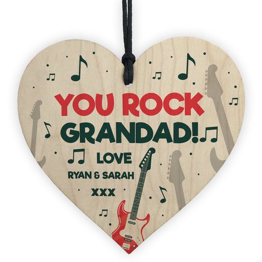 Novelty Gift For Grandad Birthday YOU ROCK Personalised