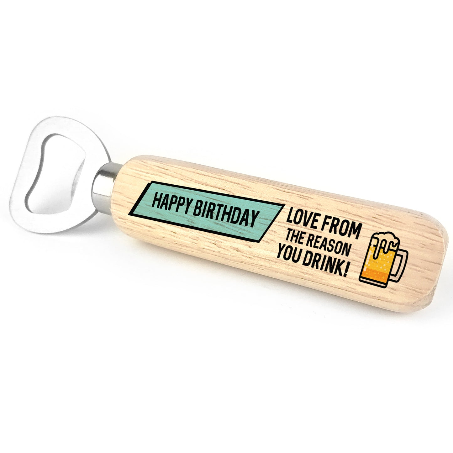 Novelty Birthday Gift For Men Women Wooden Bottle Opener