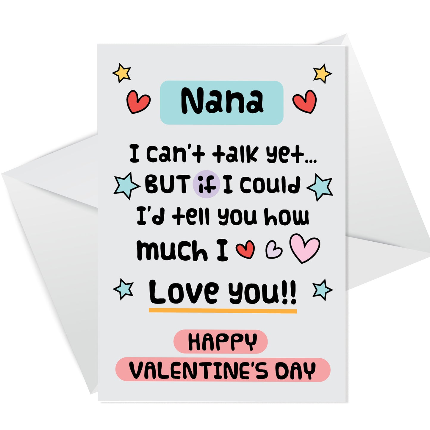 Happy Valentines Card For Nana Card From New Baby New Nana Card