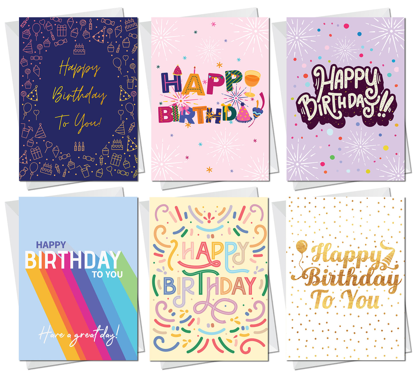30 Happy Birthday Cards 30 Birthday Cards With Envelopes Cards