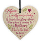 Thank You Gifts Wood Heart Mum Mummy Christmas Gifts From Son